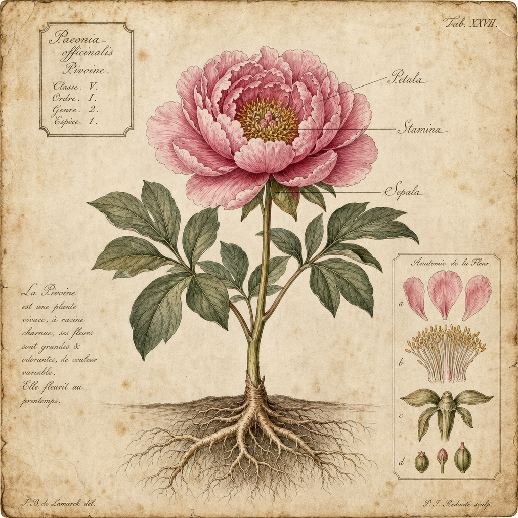 植物学科学插画