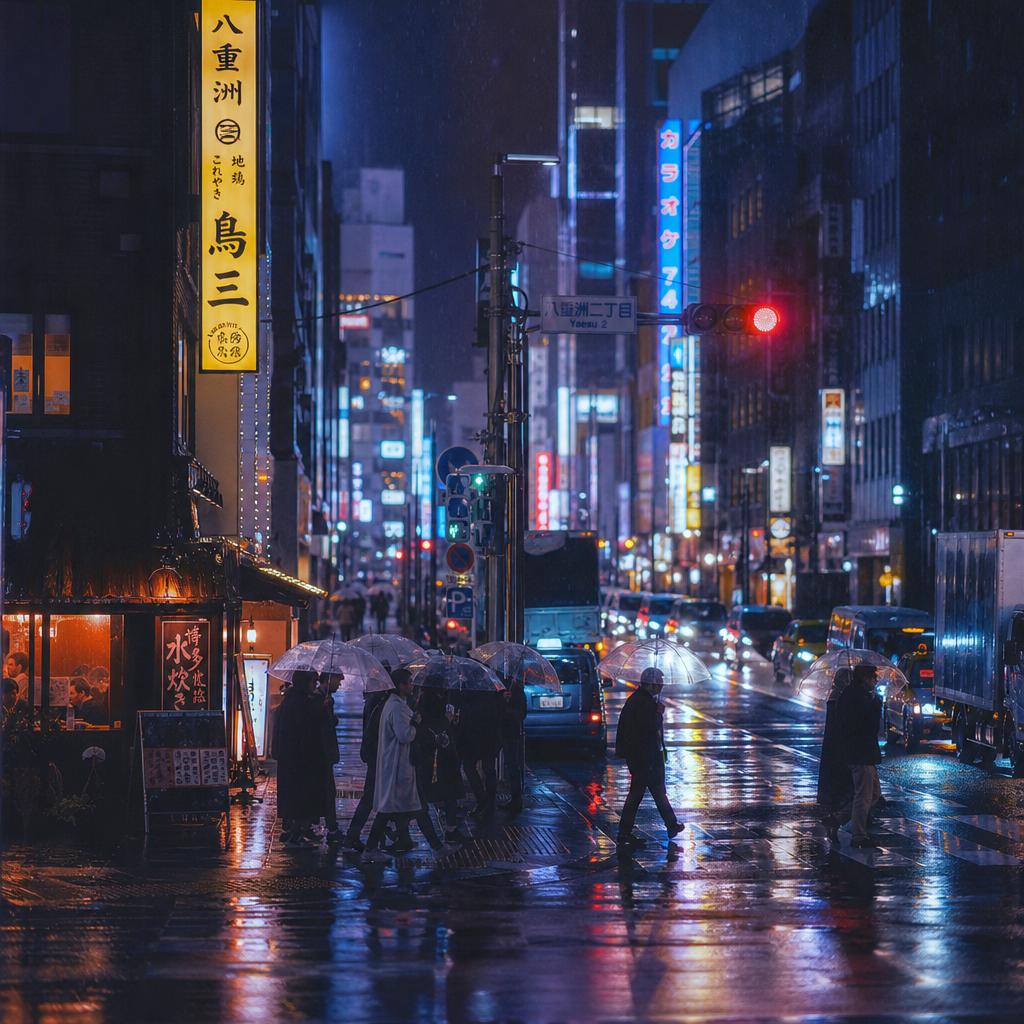 东京雨夜