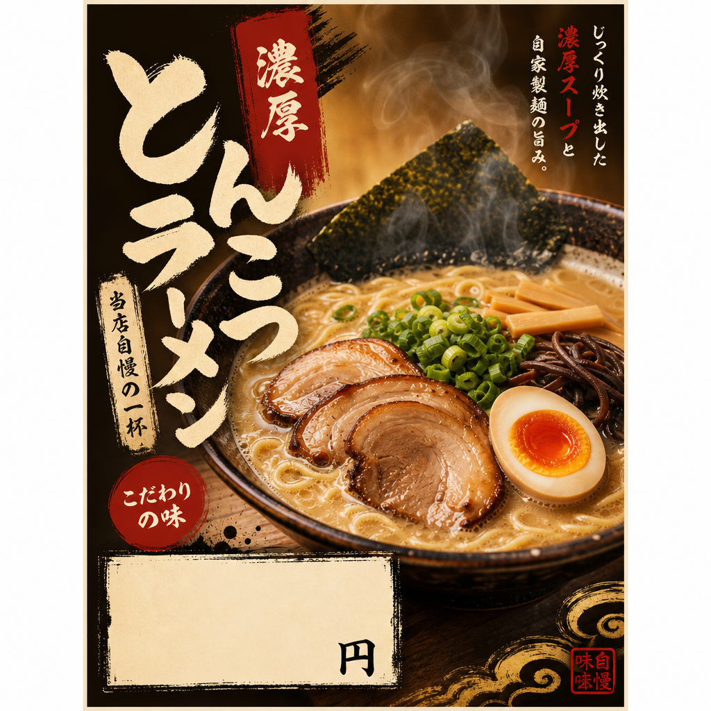 餐厅菜单海报