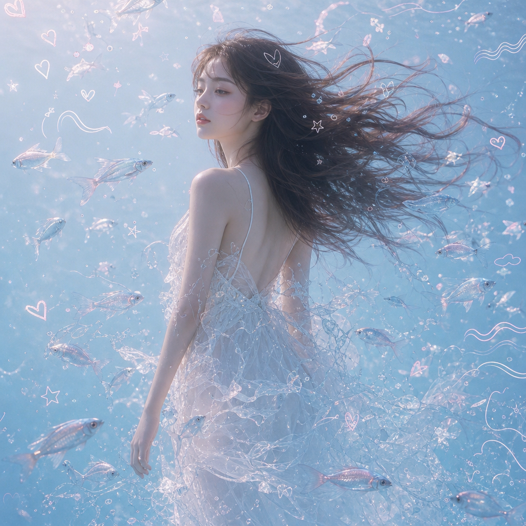 梦幻水下人像