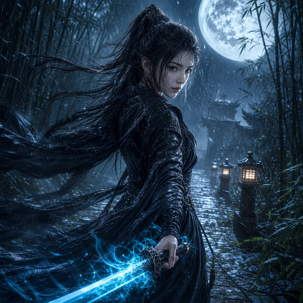 武侠女侠肖像